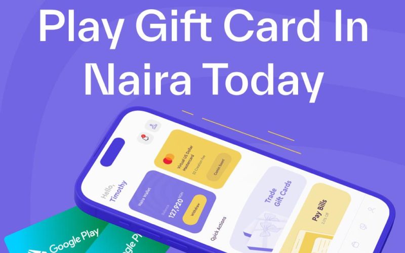 $100 Google Play Giftcard to Naira Today