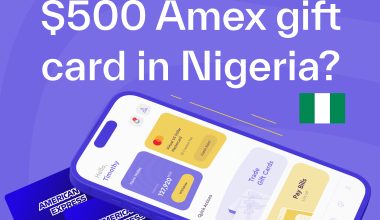 $500 Amex Gift Card To Naira