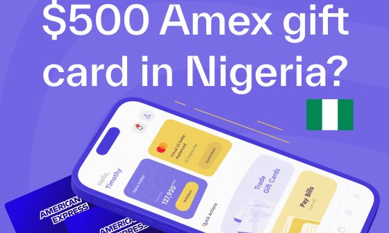 $500 Amex Gift Card To Naira