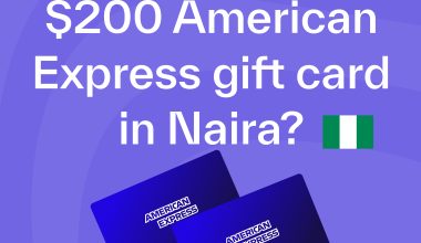 $200 Amex Gift Card To Naira