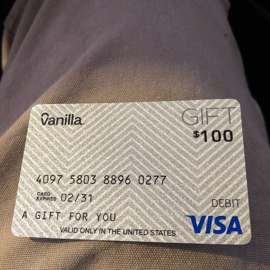 A Vanilla Gift Card?