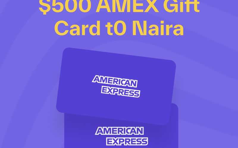 $500 AMEX Gift Card in Naira