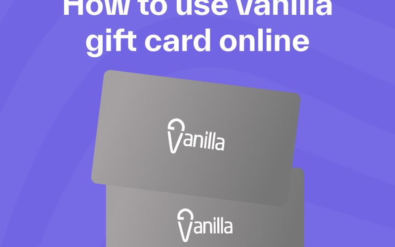 How To Use Vanilla Gift Card Online