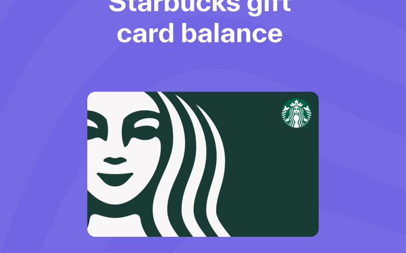Starbucks Gift Card Balance