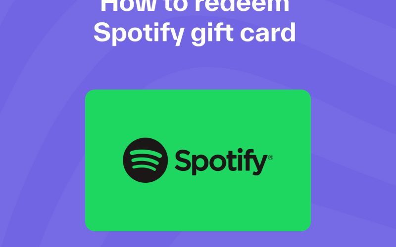 Redeem Your Spotify Gift Card