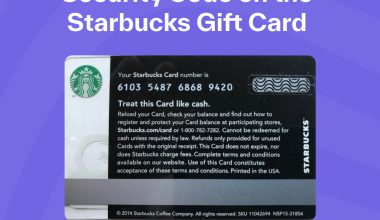 Security Code on the Starbucks Gift Card