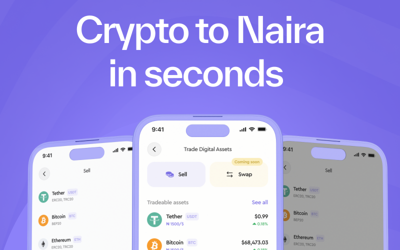 Crypto to Naira in Seconds