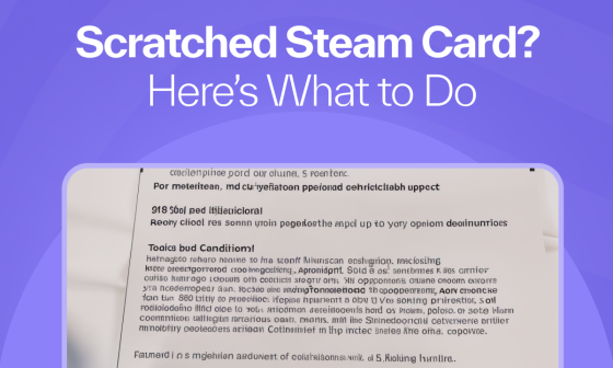 Scratched Steam Card