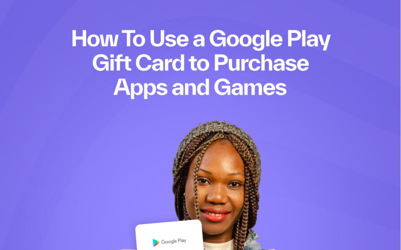 Google Play Gift Card To Purchase Apps and Games.