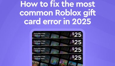 Roblox gift card error