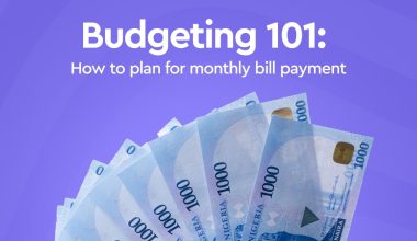 Monthly bill payment