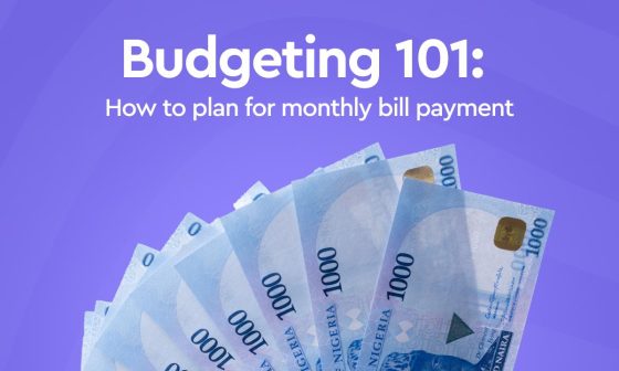 Monthly bill payment