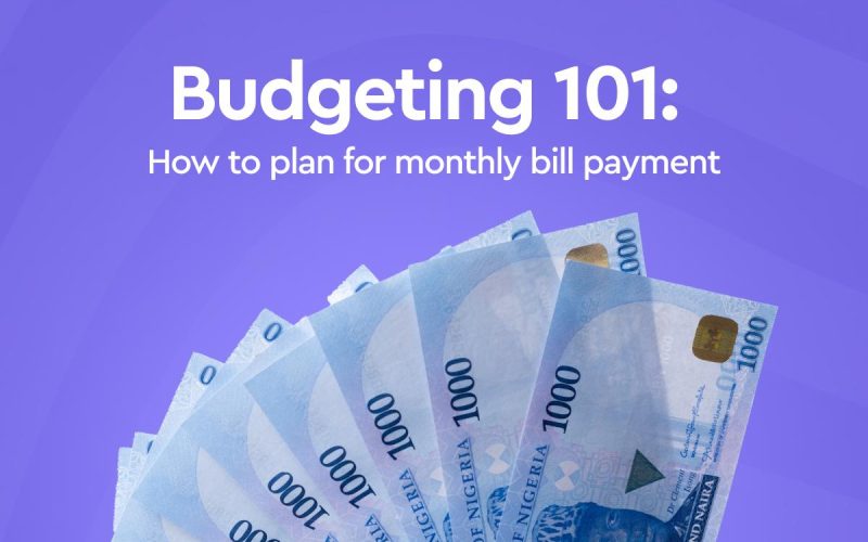 Monthly bill payment