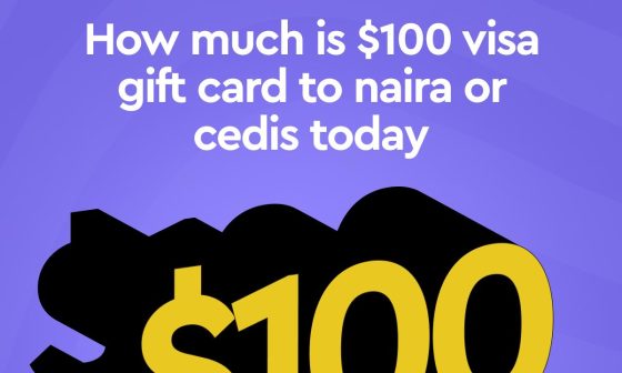 Visa gift card to naira or cedis