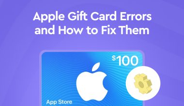 Apple gift card error
