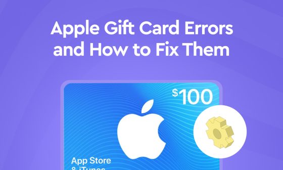 Apple gift card error