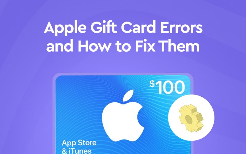 Apple gift card error