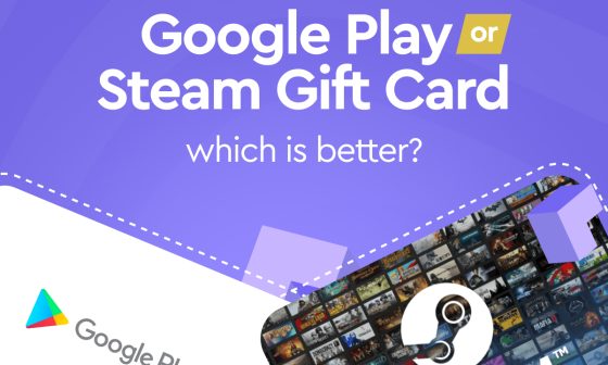 Google play or a steam gift card