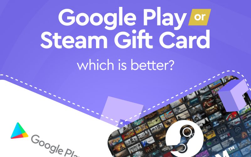Google play or a steam gift card