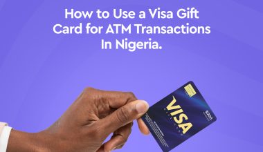Visa gift card for ATM transaction
