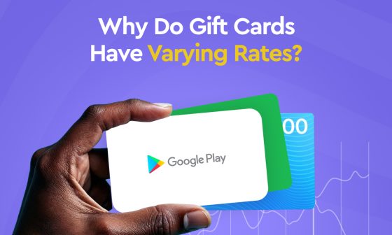gift cards have varying rates