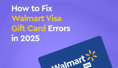 Fix Walmart Visa gift card errors