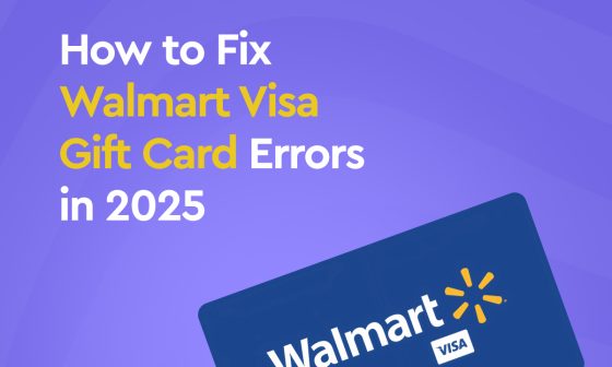 Fix Walmart Visa gift card errors