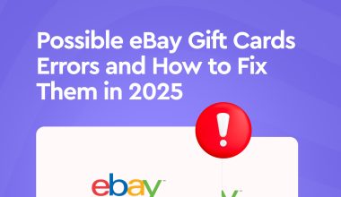 eBay gift card errors