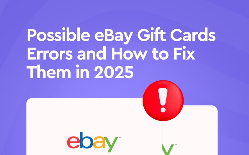 eBay gift card errors