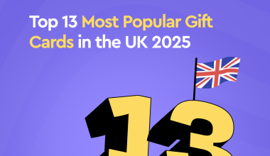 Most popular gift cards in the UK