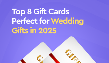 Gift cards perfect for wedding gifts