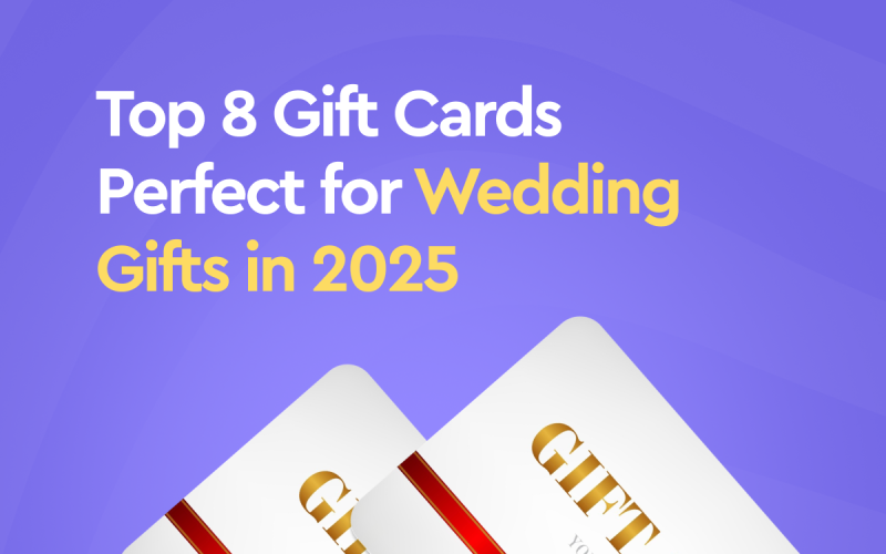 Gift cards perfect for wedding gifts