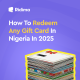 Redeem any gift card