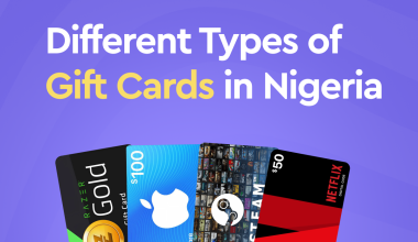 Different types of gift cards