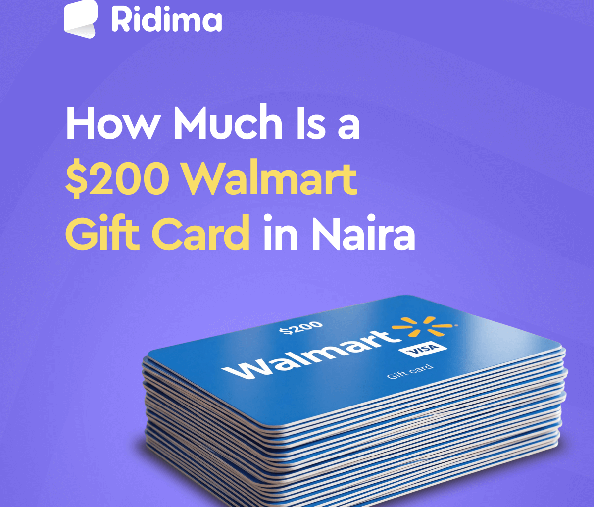 Walmart gift card in Naira