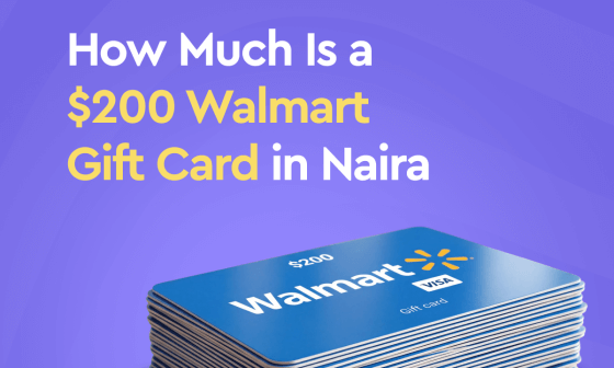 Walmart gift card in Naira