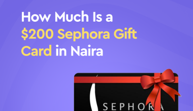 Sephora gift card in Naira