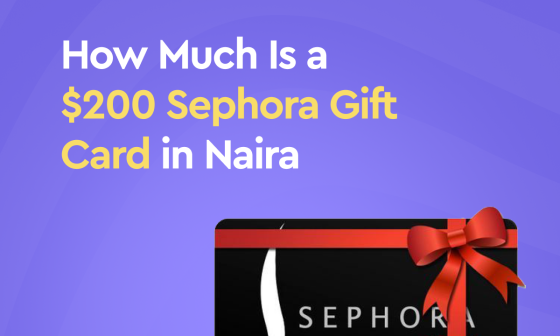 Sephora gift card in Naira