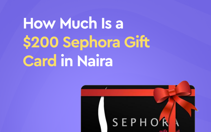 Sephora gift card in Naira