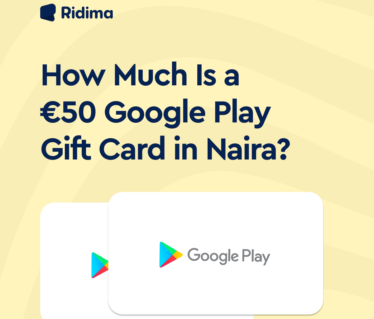 Google Play gift card in Naira