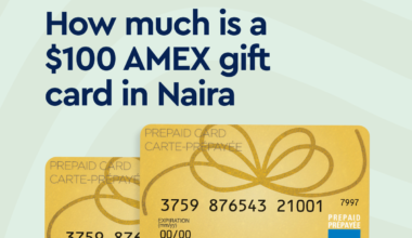 $100 AMEX gift card in Naira