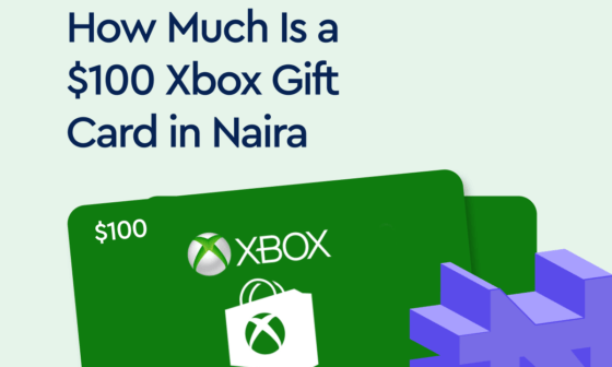 a $100 Xbox gift card in Naira