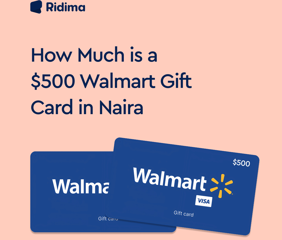 a $500 Walmart gift card in Naira