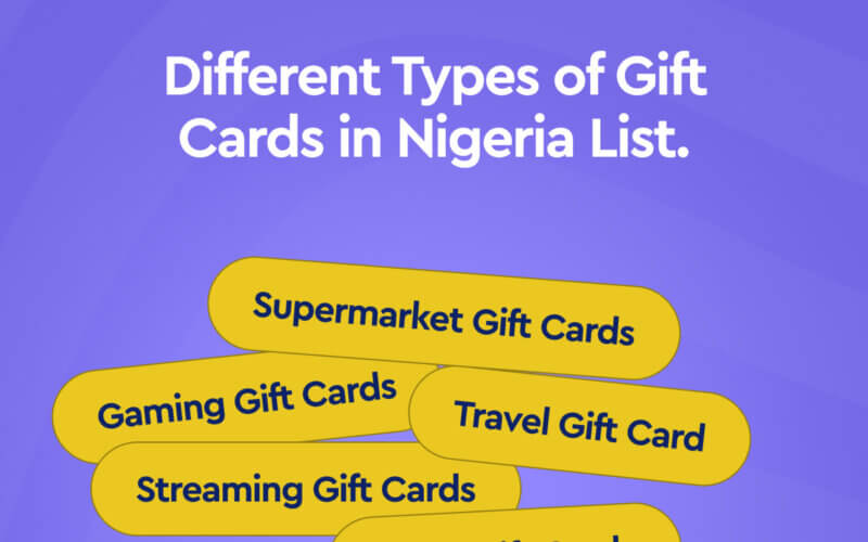 Types of Gift Cards in Nigeria