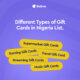 Types of Gift Cards in Nigeria