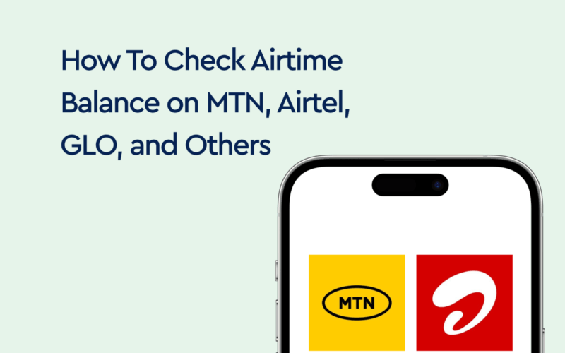 How to check Airtime Balance