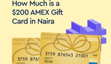 a $200 AMEX gift card in Naira