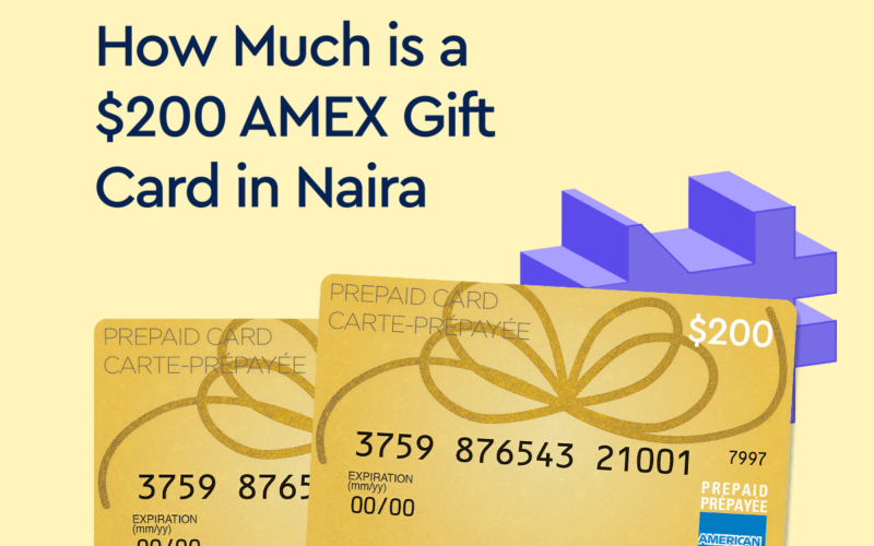 a $200 AMEX gift card in Naira