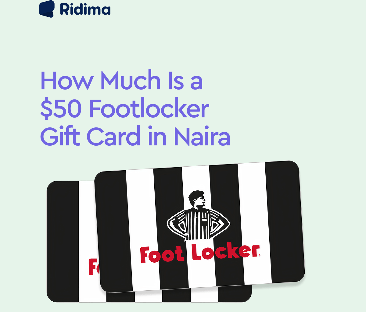 $50 Footlocker gift card in Naira