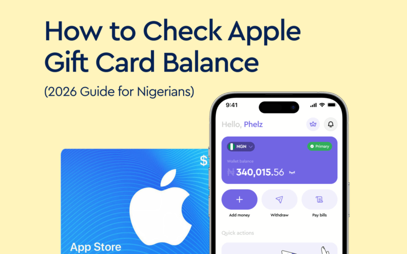 Apple gift card balance